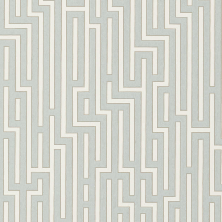 Fretwork Soft Blue by G P & J Baker Wallcovering SIGNATURE NON WOVEN - 100% United Kingdom Horizontal: 20.488 and Vertical: 20.882 20.488 - Fabric Carolina -