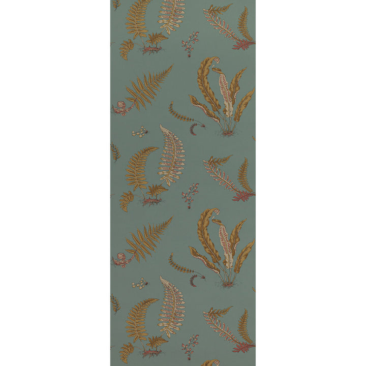 Ferns Teal by G P & J Baker Wallcovering SIGNATURE II WALLPAPERS NON WOVEN - 100% United Kingdom Horizontal: 20.488 and Vertical: 20.882 20.488 - Fabric Carolina -