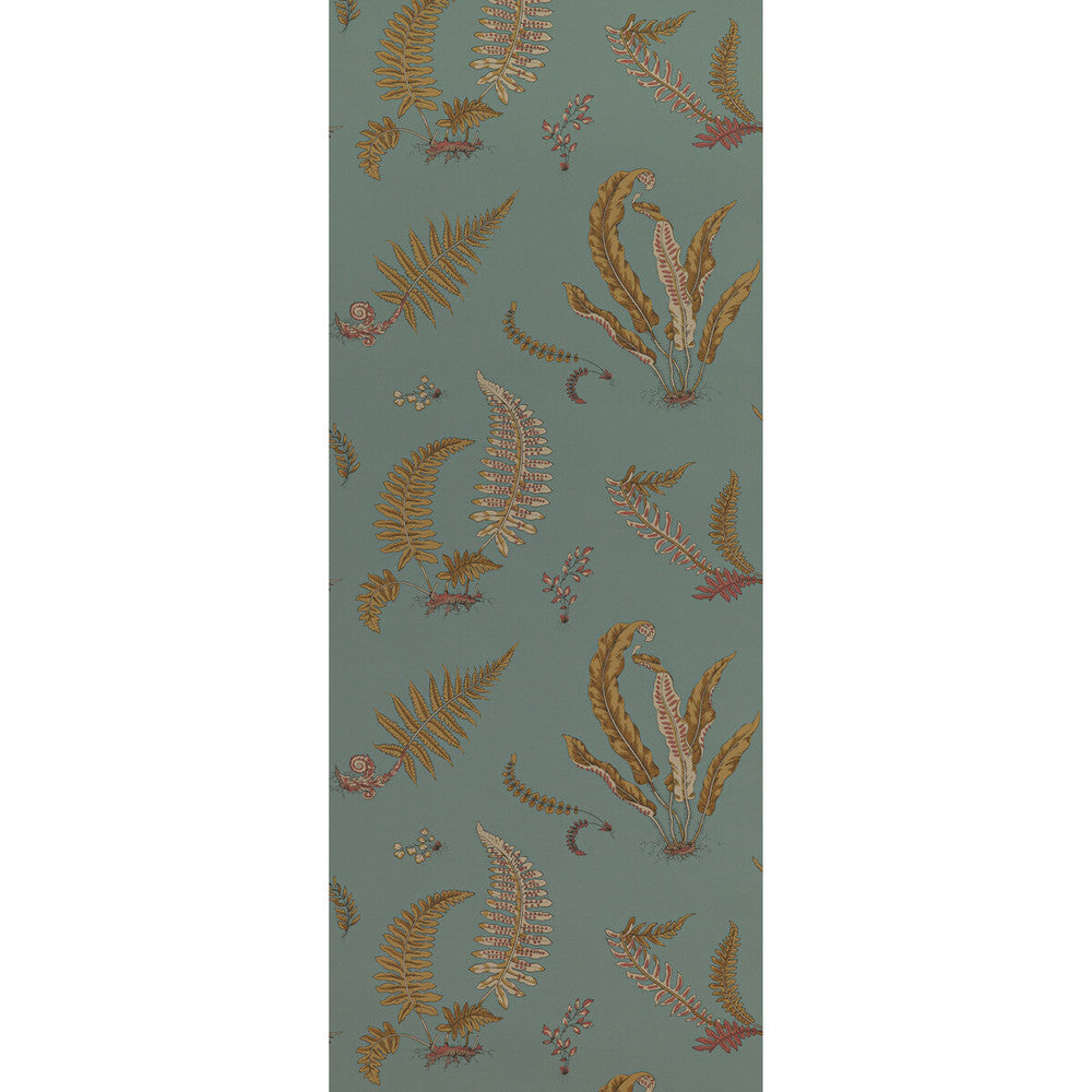 Ferns Teal by G P & J Baker Wallcovering SIGNATURE II WALLPAPERS NON WOVEN - 100% United Kingdom Horizontal: 20.488 and Vertical: 20.882 20.488 - Fabric Carolina -