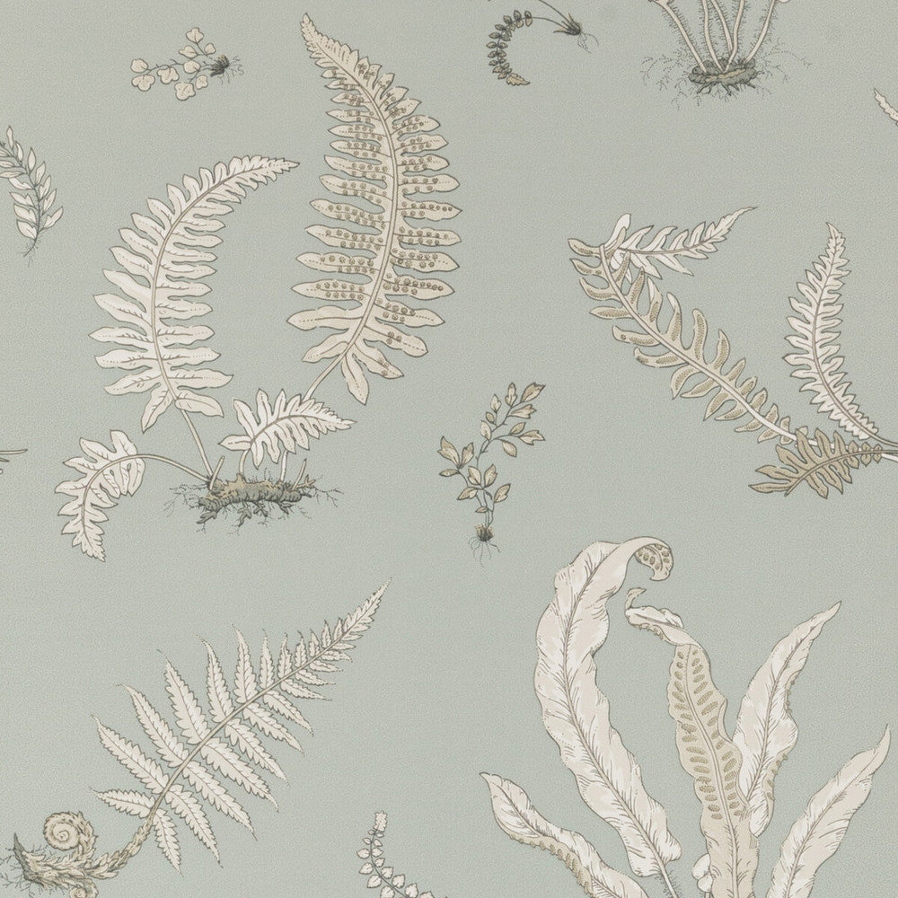Ferns Soft Blue by G P & J Baker Wallcovering G P & J Baker Wallcovering Ferns Soft BlueWallcovering SIGNATURE NON WOVEN - 100% United Kingdom </p><p>Repeat: H: 20.488, V: 20.882 20.488 - Fabric Carolina -