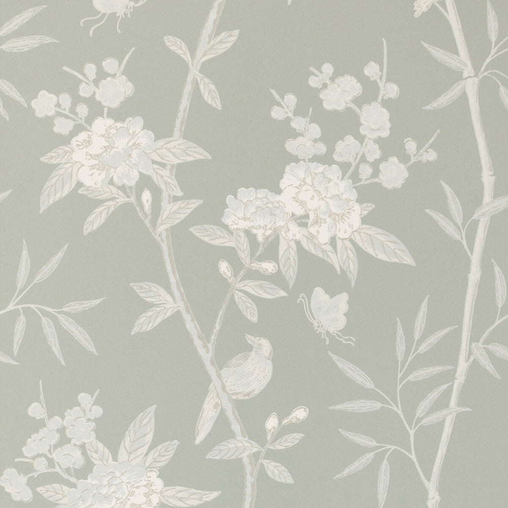 Peony & Blossom Soft Blue by G P & J Baker Wallcovering G P & J Baker Wallcovering Peony & Blossom Soft BlueWallcovering SIGNATURE NON WOVEN - 100% United Kingdom </p><p>Repeat: H: 20.488, V: 25.61 20.488 - Fabric Carolina -