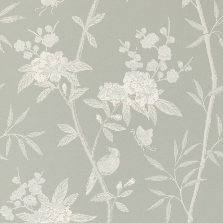 Peony & Blossom Soft Blue by G P & J Baker Wallcovering G P & J Baker Wallcovering Peony & Blossom Soft BlueWallcovering SIGNATURE NON WOVEN - 100% United Kingdom </p><p>Repeat: H: 20.488, V: 25.61 20.488 - Fabric Carolina -