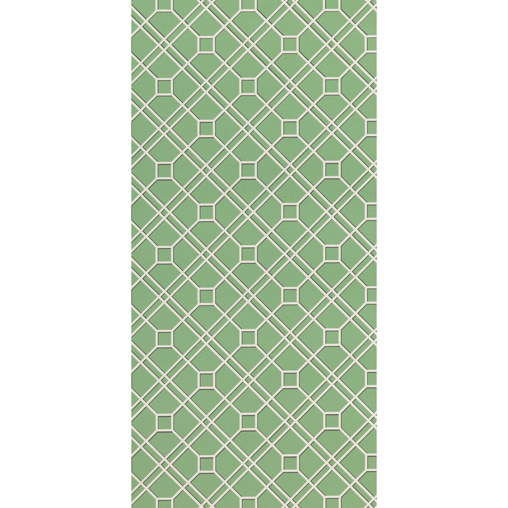 Langdale Trellis Green by G P & J Baker Wallcovering SIGNATURE II WALLPAPERS NON WOVEN - 100% United Kingdom Horizontal: 20.488 and Vertical: 6.895 20.488 - Fabric Carolina -