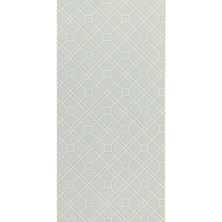 Langdale Trellis Soft Aqua by G P & J Baker Wallcovering G P & J Baker Wallcovering Langdale Trellis Soft AquaWallcovering SIGNATURE II WALLPAPERS NON WOVEN - 100% United Kingdom </p><p>Repeat: H: 20.488, V: 6.895 20.488 - Fabric Carolina -