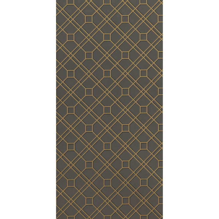 Langdale Trellis Charcoal by G P & J Baker Wallcovering SIGNATURE II WALLPAPERS NON WOVEN - 100% United Kingdom Horizontal: 20.488 and Vertical: 6.895 20.488 - Fabric Carolina -