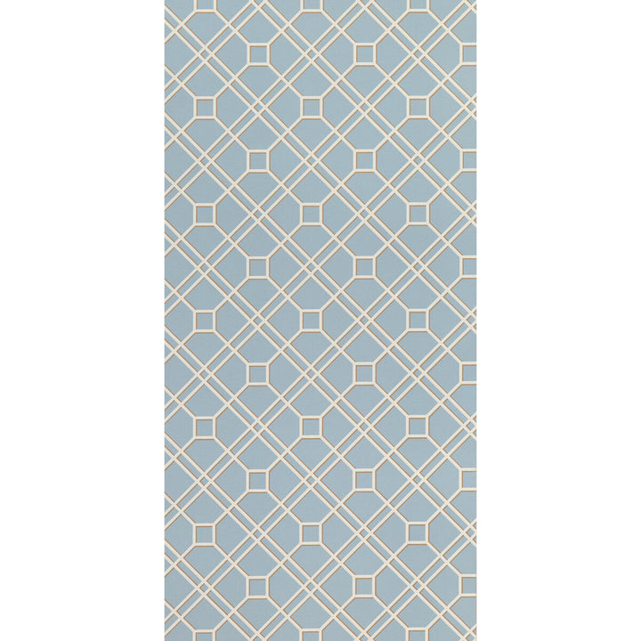 Langdale Trellis Soft Blue by G P & J Baker Wallcovering G P & J Baker Wallcovering Langdale Trellis Soft BlueWallcovering SIGNATURE II WALLPAPERS NON WOVEN - 100% United Kingdom </p><p>Repeat: H: 20.488, V: 6.895 20.488 - Fabric Carolina -