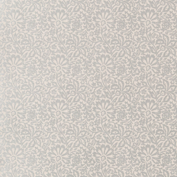 Flora Silver by G P & J Baker Designer Wallcovering LANGDALE NON WOVEN - 100% United Kingdom Horizontal: and Vertical: 5.122 20.488 - Swanky Fabrics -