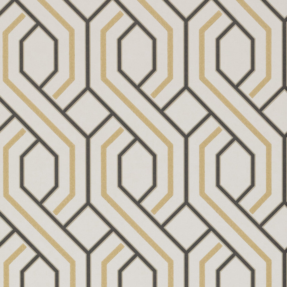 Parterre Charcoal/Bronze by G P & J Baker Wallcovering SIGNATURE NON WOVEN - 100% United Kingdom Horizontal: and Vertical: 20.488 - Fabric Carolina -