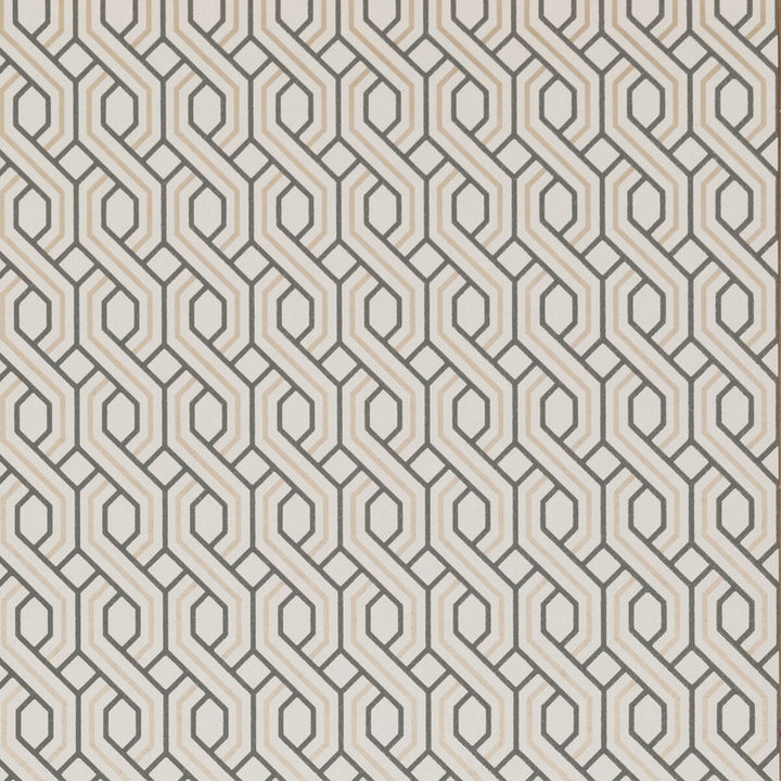 Boxwood Trellis Charcoal/Bronze by G P & J Baker Wallcovering SIGNATURE NON WOVEN - 100% United Kingdom Horizontal: 20.488 and Vertical: 2.758 20.488 - Fabric Carolina -