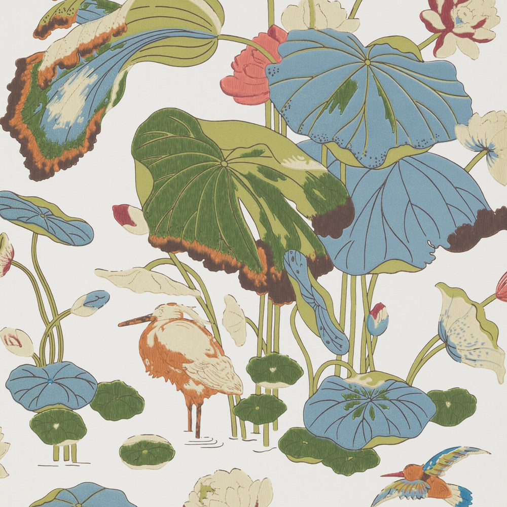 Nympheus Multi by G P & J Baker Wallcovering SIGNATURE PAPER - 100% United Kingdom - Horizontal: 20.488 and Vertical: 24.034 20.488 - Fabric Carolina -