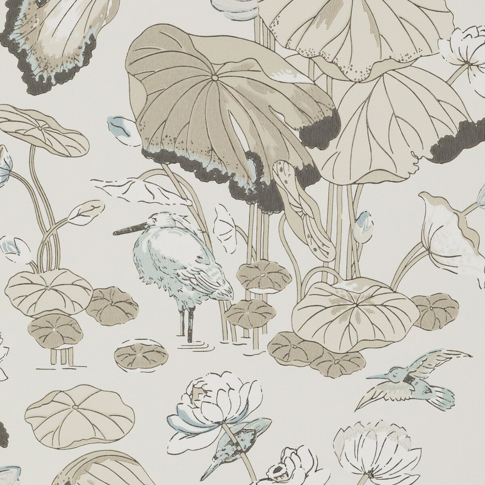Nympheus Linen by G P & J Baker Wallcovering SIGNATURE PAPER - 100% United Kingdom - Horizontal: 20.488 and Vertical: 24.034 20.488 - Fabric Carolina -