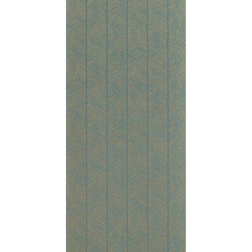 Herringbone Teal by G P & J Baker Wallcovering SIGNATURE II WALLPAPERS NON WOVEN - 100% United Kingdom Horizontal: 20.488 and Vertical: 10.244 20.488 - Fabric Carolina -