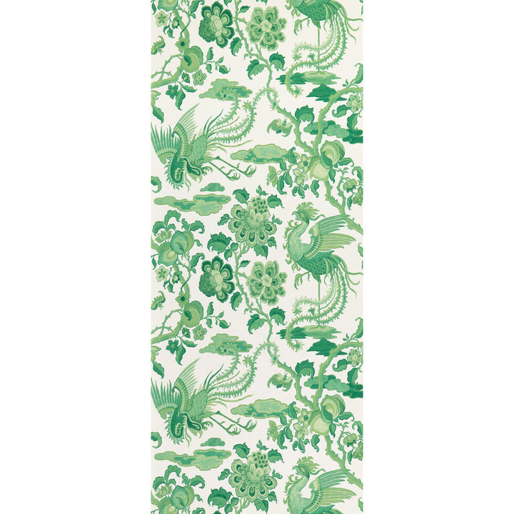 Chifu Emerald by G P & J Baker Wallcovering SIGNATURE II WALLPAPERS PAPER - 100% United Kingdom - Horizontal: 20.488 and Vertical: 24.034 20.488 - Fabric Carolina -
