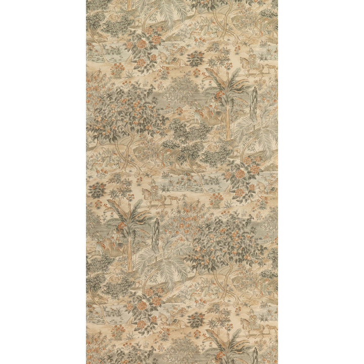 Ramayana Woodsmoke by G P & J Baker Designer Wallcovering SIGNATURE II WALLPAPERS PAPER - 100% United Kingdom Horizontal: 26.989 and Vertical: 36.051 26.989 - Swanky Fabrics -