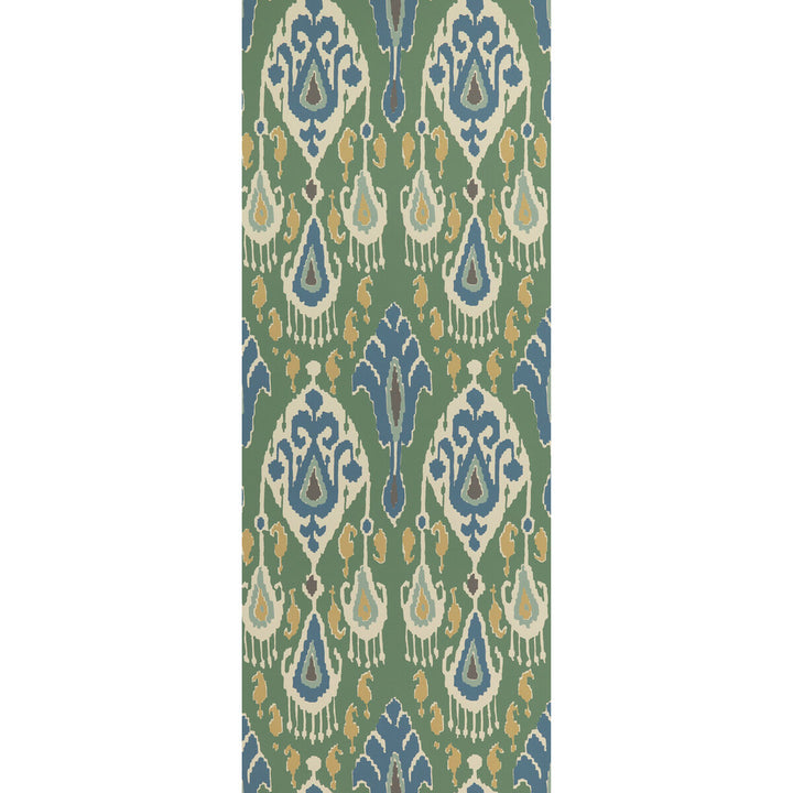 Ikat Bokhara Emerald by G P & J Baker Wallcovering G P & J Baker Wallcovering Ikat Bokhara EmeraldWallcovering SIGNATURE II WALLPAPERS NON WOVEN - 100% United Kingdom </p><p>Repeat: H: 20.488, V: 25.216 20.488 - Fabric Carolina -