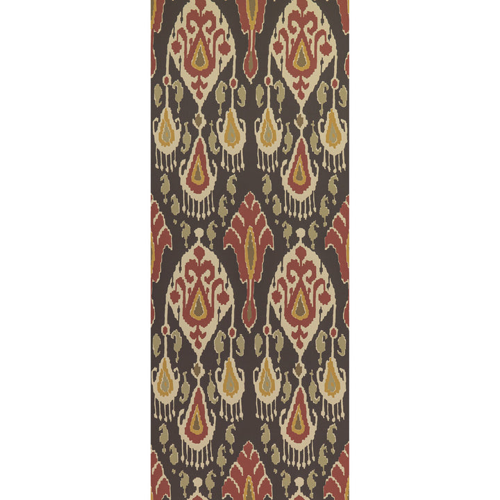 Ikat Bokhara Espresso by G P & J Baker Wallcovering SIGNATURE II WALLPAPERS PAPER - 100% United Kingdom - Horizontal: 20.488 and Vertical: 25.216 20.488 - Fabric Carolina -
