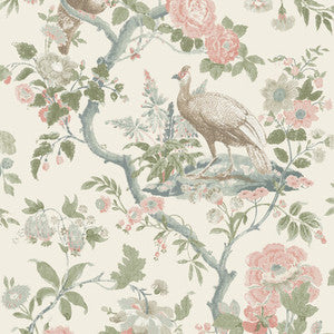Broughton Rose Blush by G P & J Baker Wallpaper