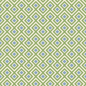 La Fiorentina Small Emerald/Blue by G P & J Baker Wallpaper