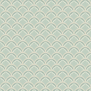 Mount Temple Small Aqua by G P & J Baker Wallpaper