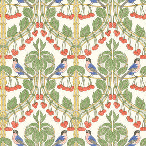 Birds & Cherries Multi by G P & J Baker Wallpaper
