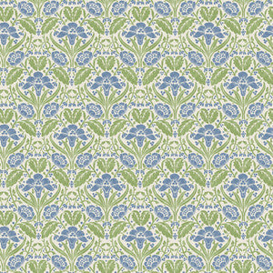 Iris Meadow Blue/Green by G P & J Baker Wallpaper