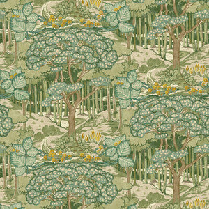 Ruskin Green by G P & J Baker Wallpaper