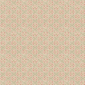 Grantly Red/Green by G P & J Baker Wallpaper