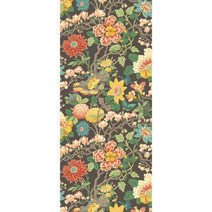 Little Magnolia Charcoal/Jewel by G P & J Baker Wallpaper
