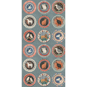 Robina'S Dinner Party Teal BW45126.5.0 by G P & J Baker Wallcovering