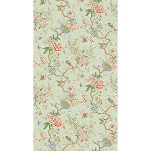 Oriental Bird Eau De Nil BW45128.5.0 by G P & J Baker Wallcovering