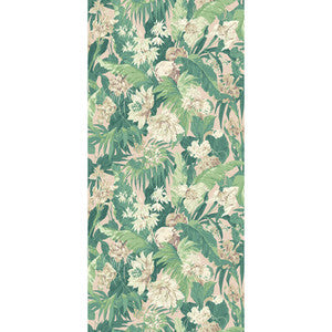 Tropical Floral Blush/Green BW45132.5.0 by G P & J Baker Wallcovering
