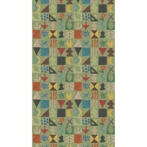 Potato Print Green BW45139.3.0 by G P & J Baker Wallcovering