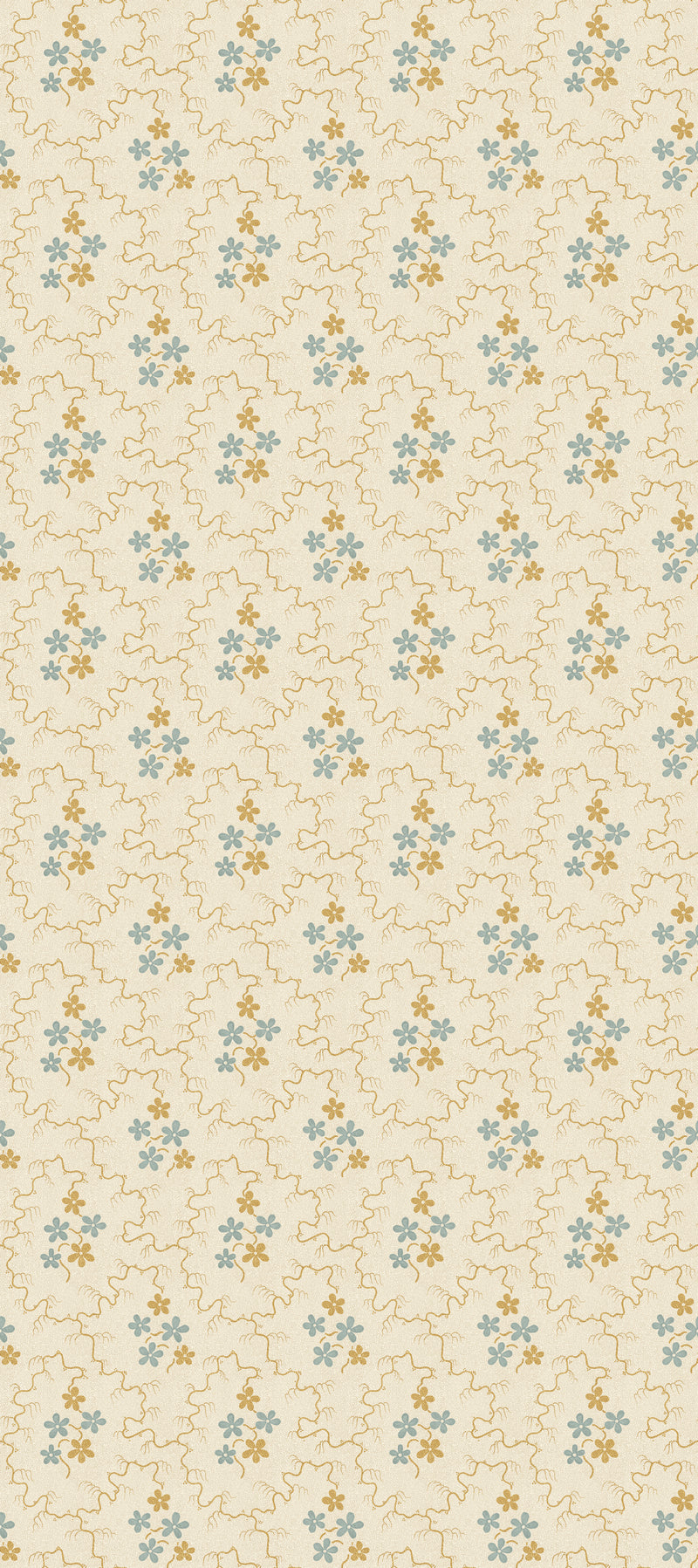 Ochre/Blue By G P & J Baker Wallcovering
