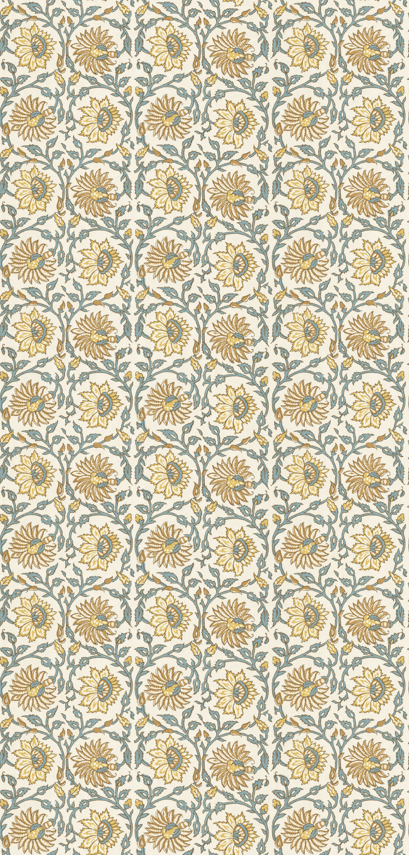 Ochre/Teal By G P & J Baker Wallcovering