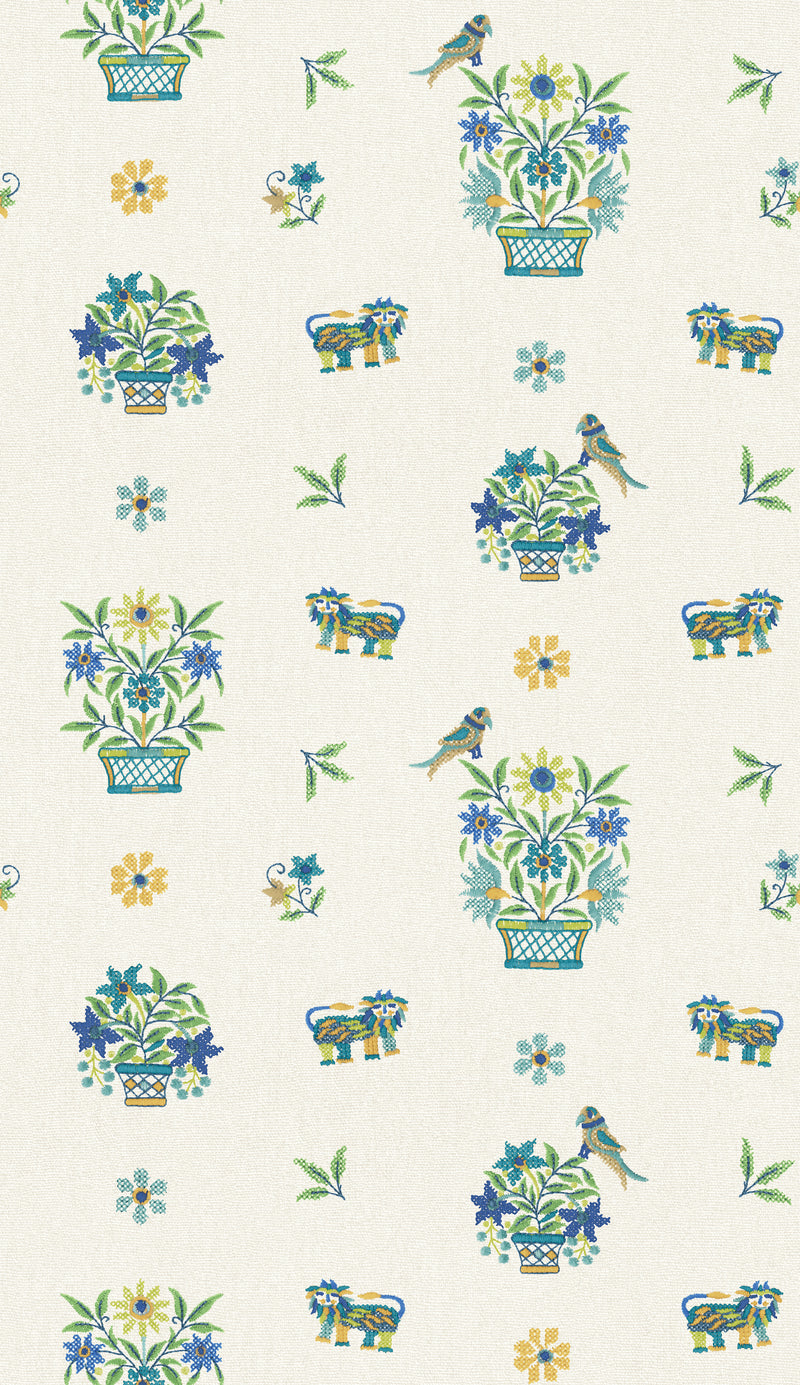 Blue/Green By G P & J Baker Wallcovering