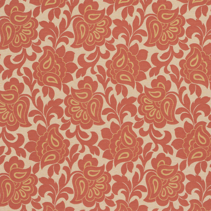 Bernhardt # 56 Tangerine by Maxwell Fabric 73% RAYON 27% POLYESTER USA </p><p>Repeat: Horizontal: H-13.5 and Vertical: V-27.2 56.5" - Fabric Carolina -