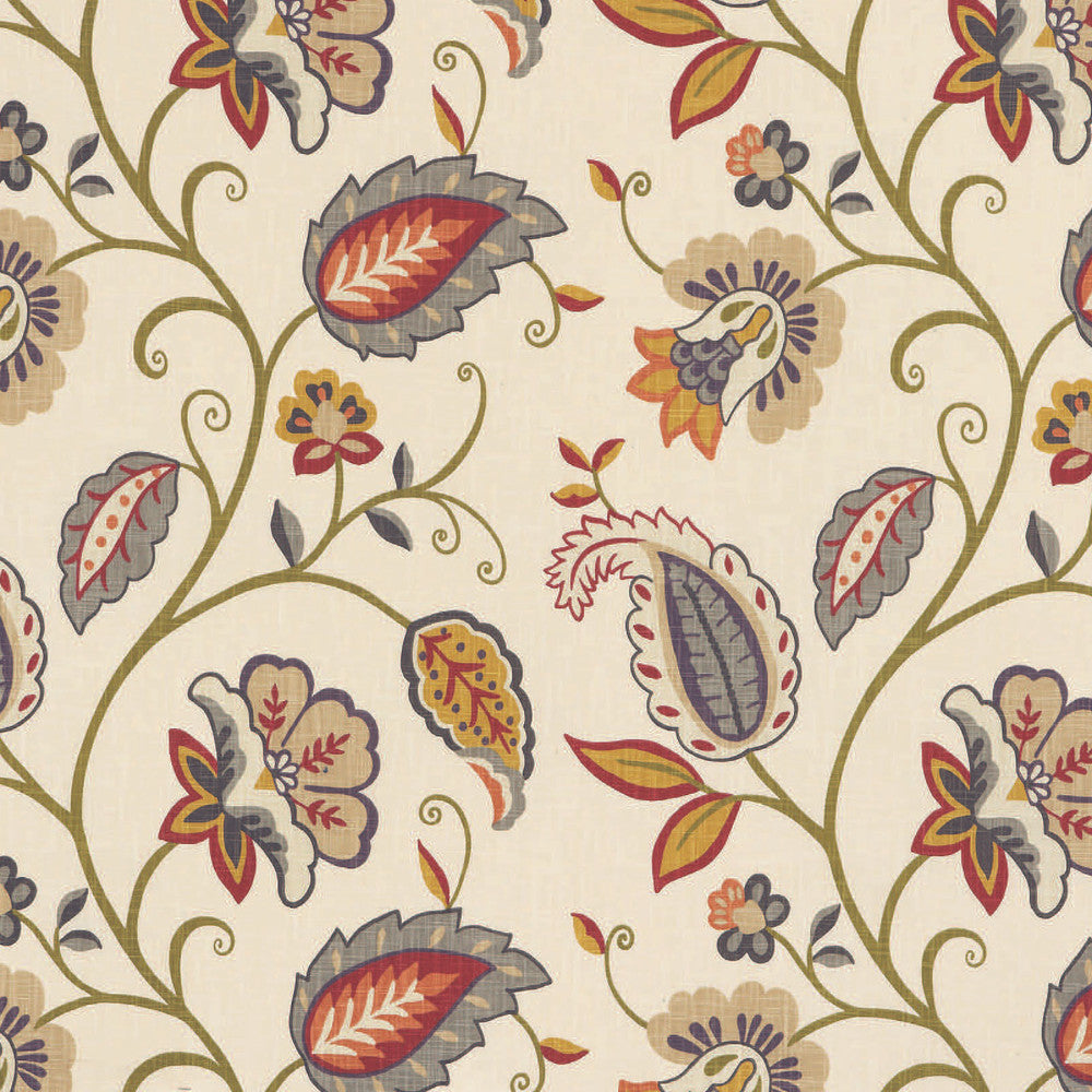 Bimini # 002 Ginger by Maxwell Fabric 100% COTTON TURKMENISTAN </p><p>Repeat: Horizontal: H-27 and Vertical: V-25.25 54" - Fabric Carolina -
