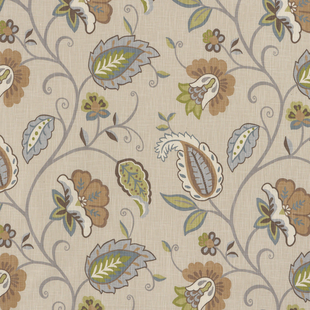 Bimini # 3003 Cardamom by Maxwell Fabric 100% COTTON TURKMENISTAN </p><p>Repeat: Horizontal: H-27 and Vertical: V-25.25 54" - Fabric Carolina -