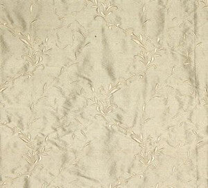 Scalamandre Fabric Honeysuckle Embroidery Ivory