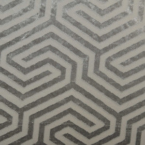 Baroque B Silver by Europatex Fabric
