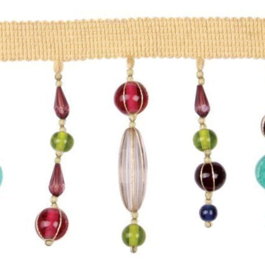 Beaded Fringe - Soul by Europatex Fabric Beaded Couture 65% Glass / 15% Plastic / 20% Rayon China See Sample Horizontal: N/A and Vertical: N/A 3.50 inches  - Fabric Carolina -