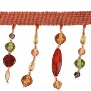 Beaded Fringe * Watermelon by Europatex Fabric