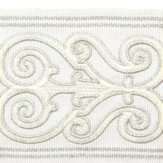 Belfort - Oyster by Europatex Fabric Tapes Galore 100% Polyester China See Sample Horizontal: N/A and Vertical: N/A 3.60 inches  - Fabric Carolina -