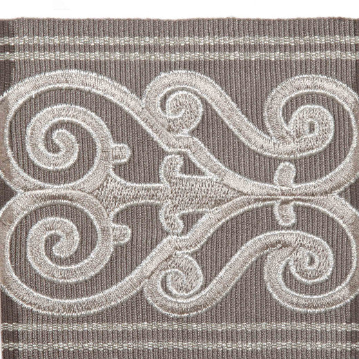 Belfort - Slate by Europatex Fabric Tapes Galore 100% Polyester China See Sample Horizontal: N/A and Vertical: N/A 3.60 inches  - Fabric Carolina -
