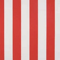 4929 Logo Red / Natural 6 Bar by Sunbrella Fabric