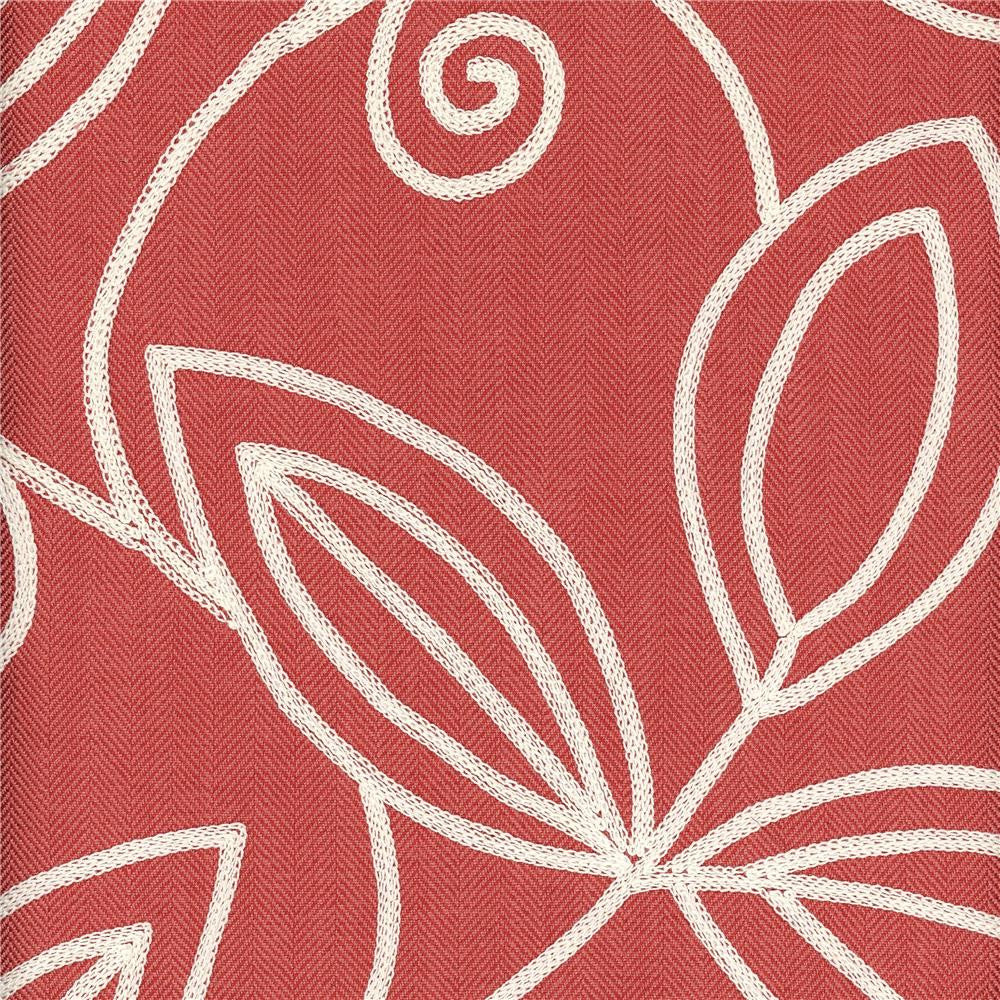 Botanique Coral by Heritage Fabric - 100% Polyester USA or Imported Horizontal: and Vertical: 54" - Fabric Carolina -