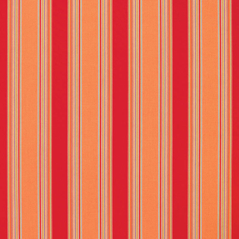 5601 Bravada Salsa by Sunbrella Designer Fabric Cushion Furniture Drapery Fabrics > Sunbrella Stripes 100% Acrylic USA or Imported 6.8" 54" - Swanky Fabrics -