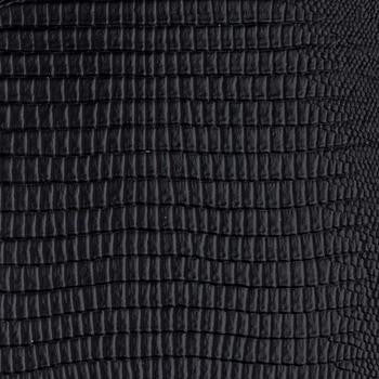Bronte Black PBR-001 by Nassimi Fabric See sample 100% Vinyl USA or Imported Water-based cleaning agents and foam may be used for cleaning. Cleaning by a professional cleaning service is recommended. </p><p>Repeat: Horizontal: and Vertical: 54" - Fabric Carolina -