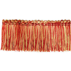 Brushed Fringe 572 Cranberry by Europatex Fabric