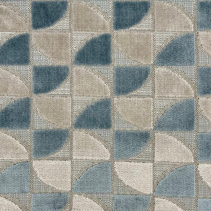 Pinwheel Sky Blue by Europatex Fabric Pinwheel 56% Polyester, 44% Cotton 13.5" H, 3.5" V 54.00 inches - Fabric Carolina -
